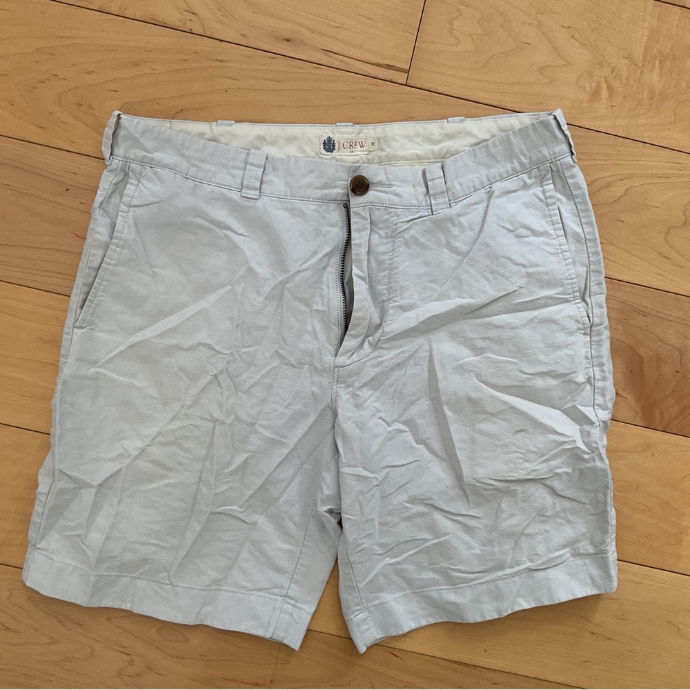 J. Crew Light Gray Flat Front Shorts Casual Style